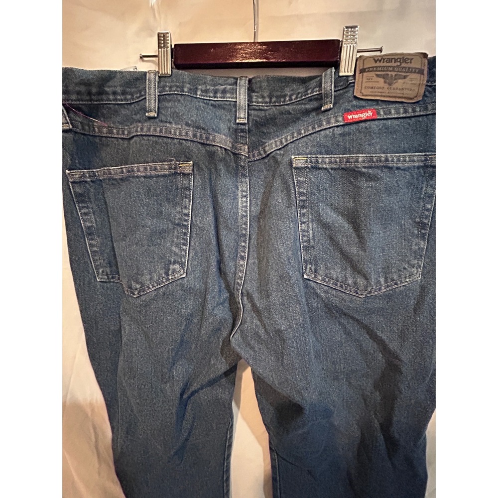 Wrangler Regular Fit Straight Leg Blue Denim Jeans Mens Size 38x29